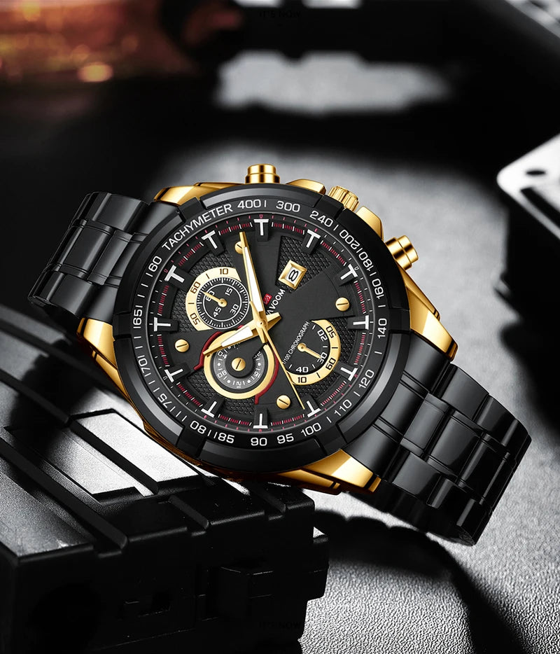 VA VA VOOM Top Brand Dropshipping Relogio Masculino Men Luxury Calendar Luminous Wristwatch Imitate Quartz Sports Men's Watch